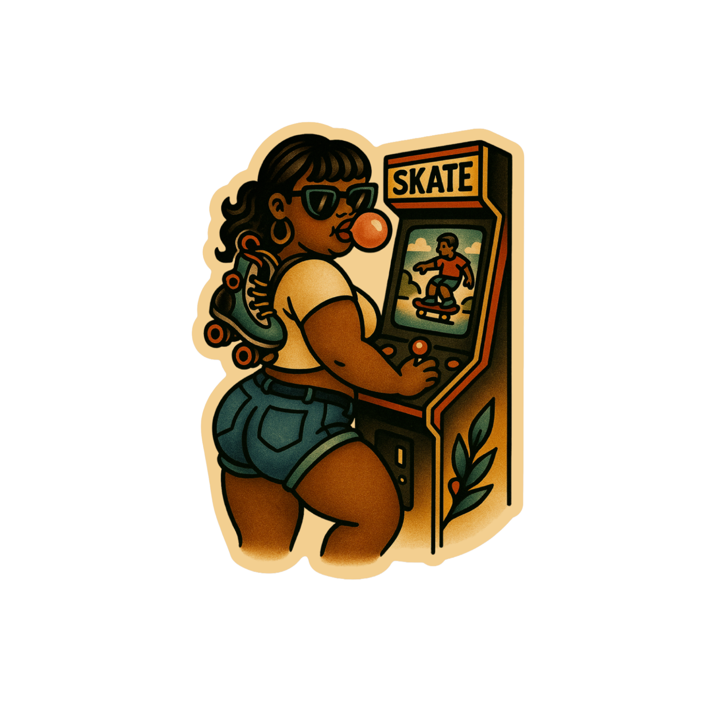 ARCADE PUNK VINYL STICKER