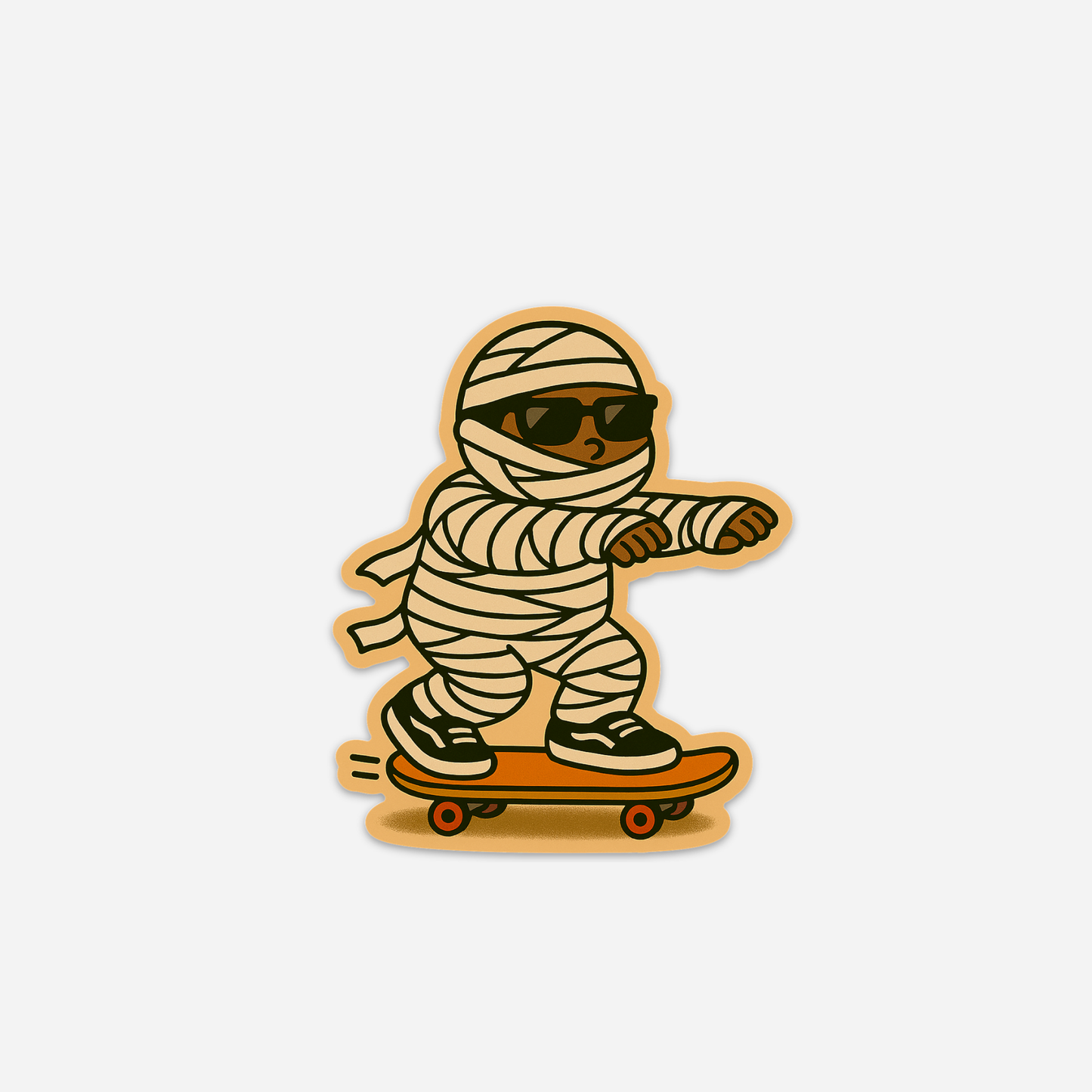 Mummy Can I Go Out And Skate Tonight Vinyl Sticker