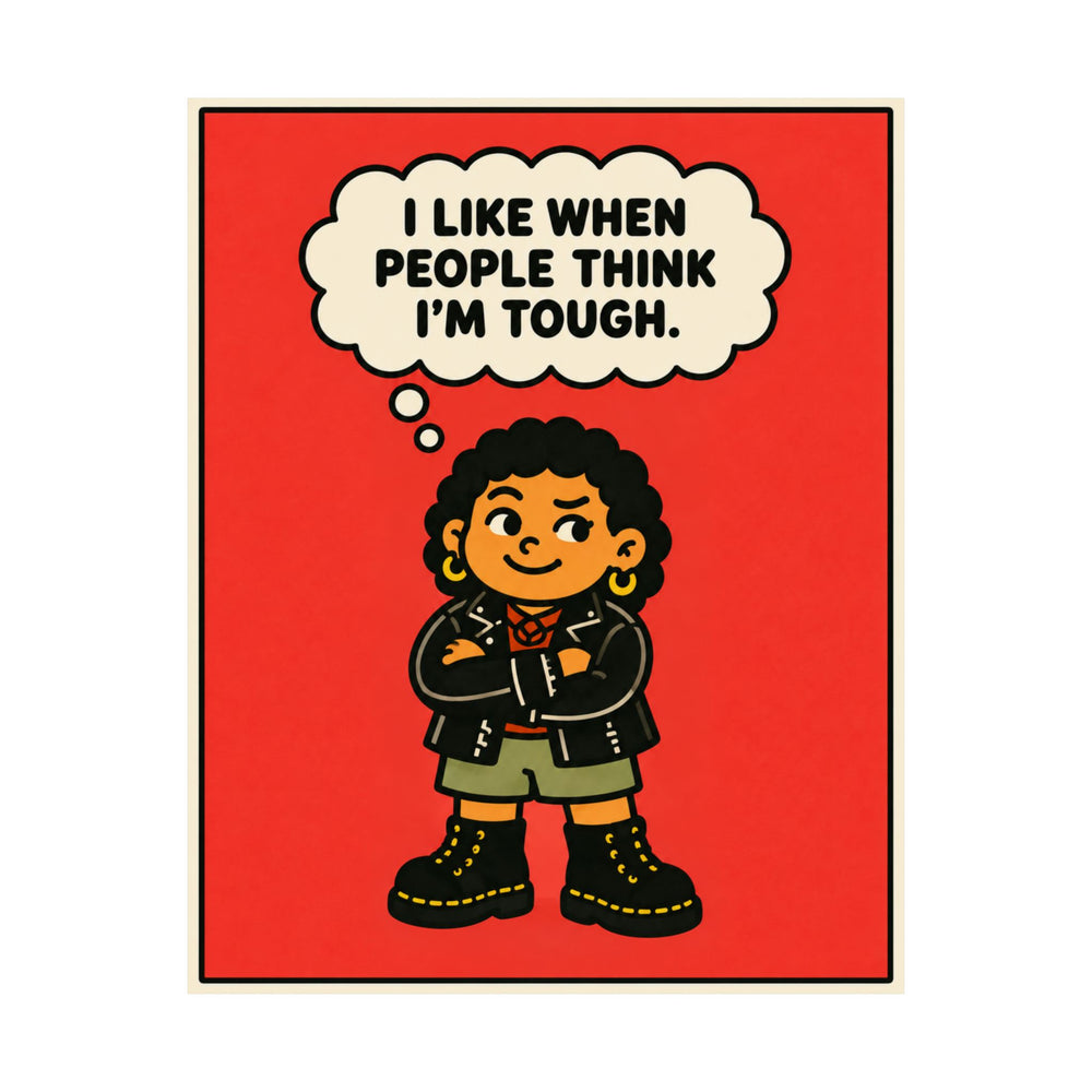 I Like When People Think I’m Tough — Matte Art Print — 8 × 10