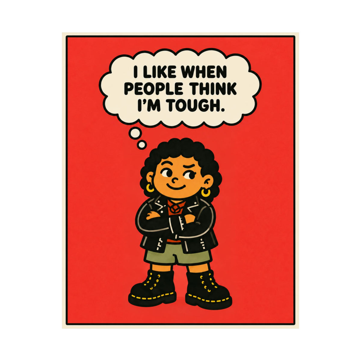 I Like When People Think I’m Tough — Matte Art Print — 8 × 10