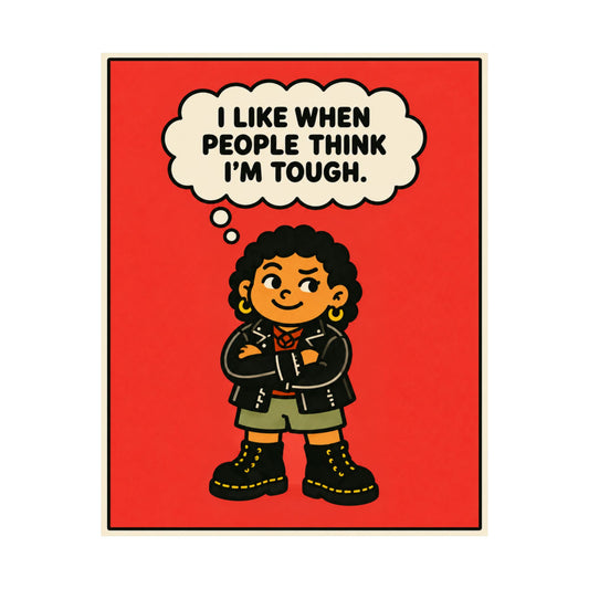 I Like When People Think I’m Tough — Matte Art Print — 8 × 10