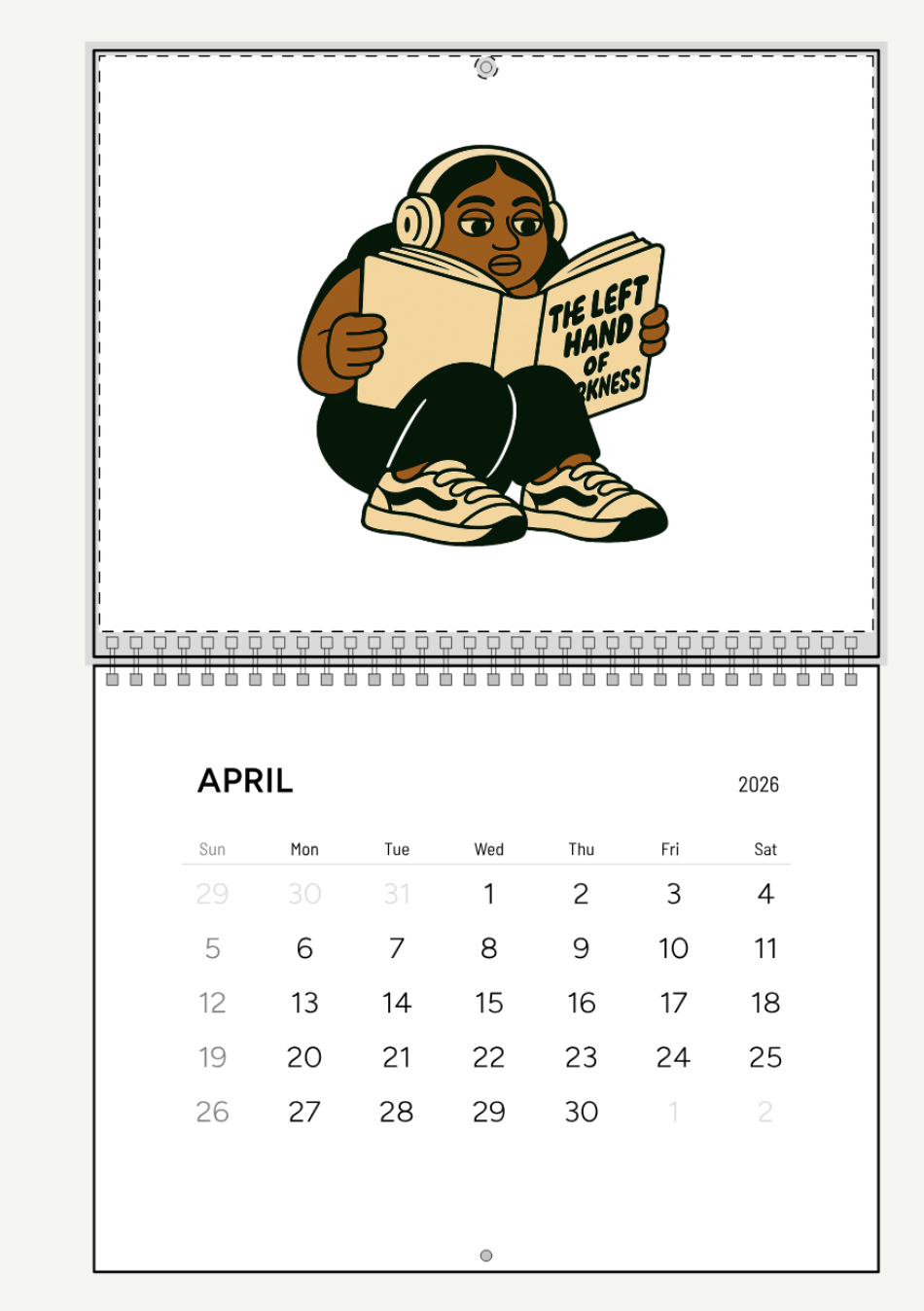 Limited Edition 2026 Ponytail Skates Calendar