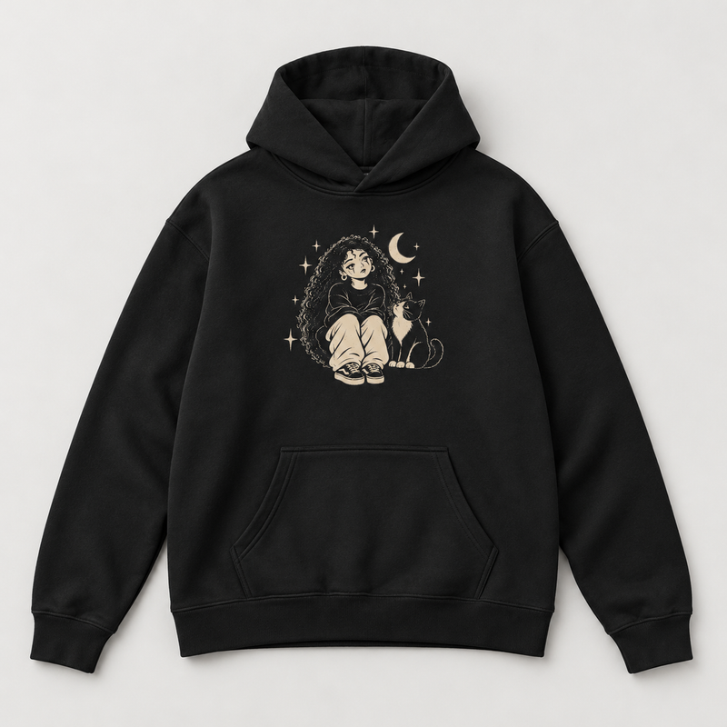 Girl & Cat Hoodie