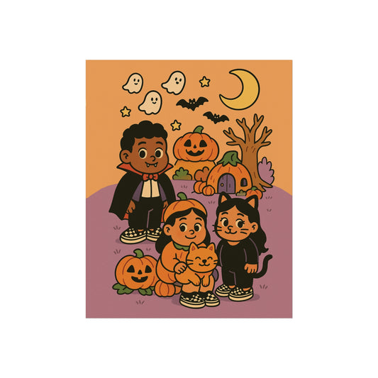 PONYTAIL PALS HALLOWEEN FINE ART PRINT
