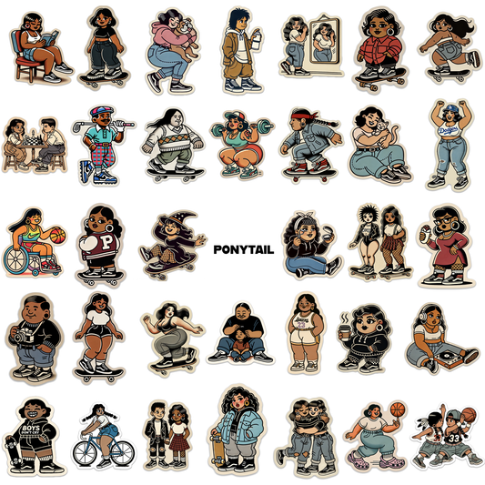 PONYTAIL MYSTERY STICKER PACK