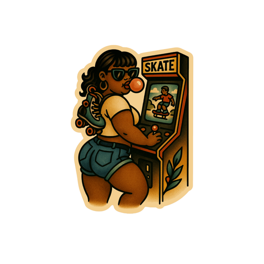 ARCADE PUNK VINYL STICKER