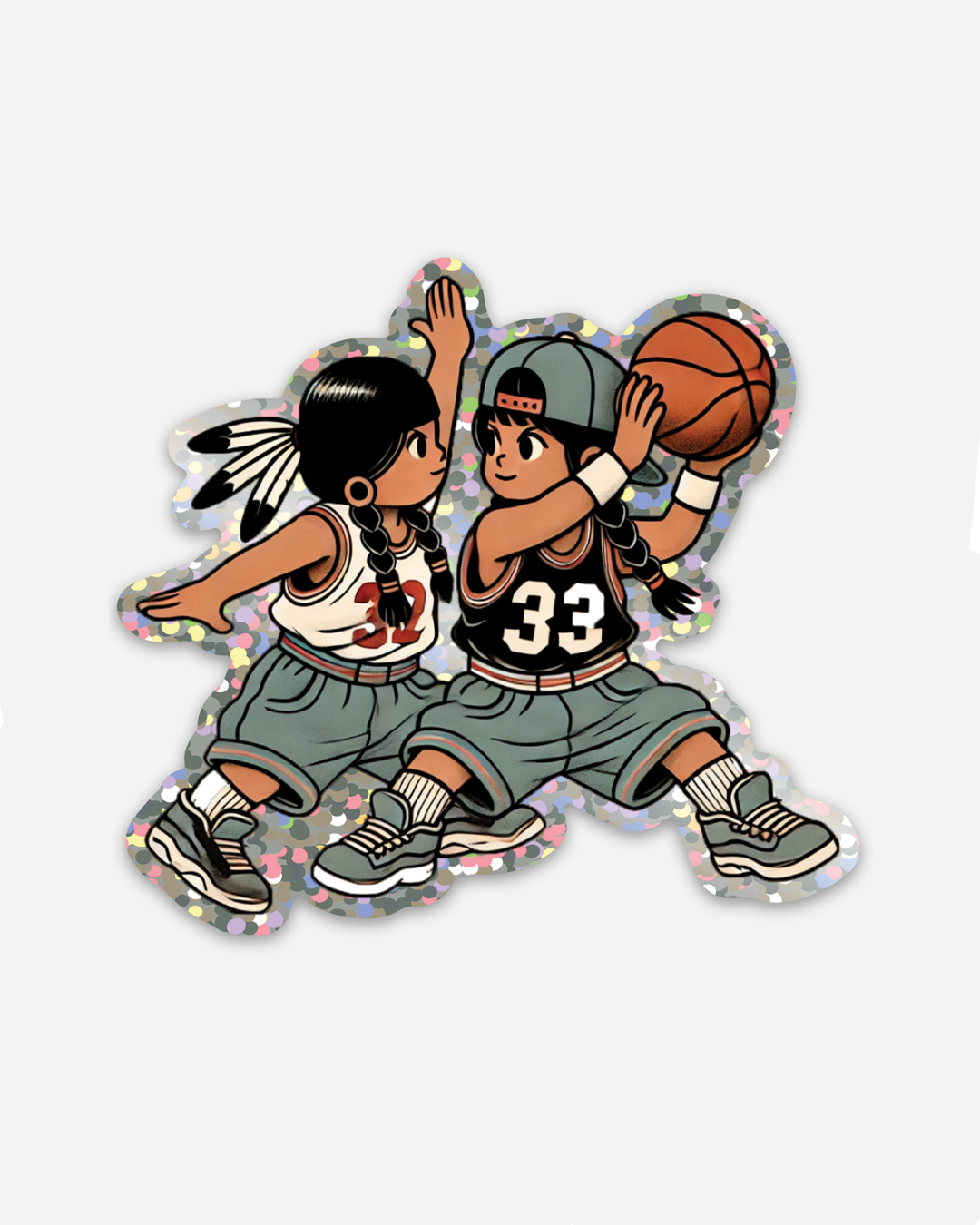 LOCK DOWN DEFENSE SECONDED EDITION VINYL HOLOGRAPHIC GLITTER STICKER