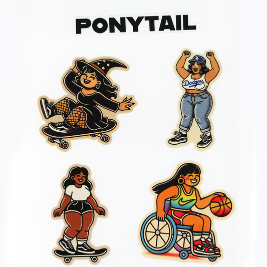 Ponytail Skates Fall Sticker Pack Volume One